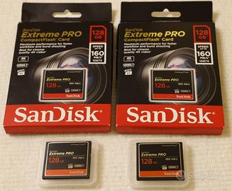 Compact Flash Sandisk Extreme PRO 160 Mb/s 128GB