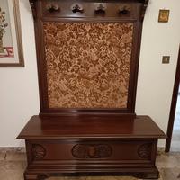 Panca da ingresso con appendiabiti 