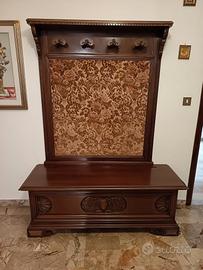 Panca da ingresso con appendiabiti 