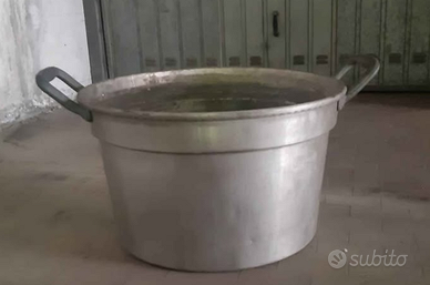 Grande tinozza in alluminio