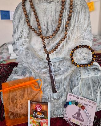 nr 1 mala tibetano e 2 braccialetti 