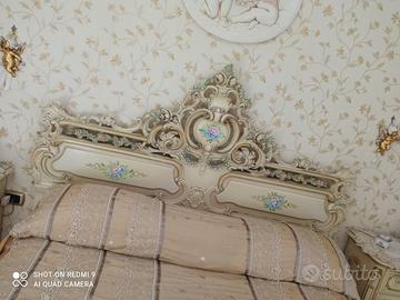 Testiera e Pediera Letto Stile Barocco Veneziano