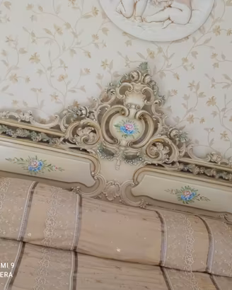 Testiera e Pediera Letto Stile Barocco Veneziano