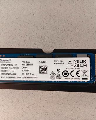 SSD Kingston NV2 da 512GB
