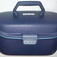 Beauty case Samsonite blu (e turchese) ben tenuto
