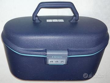 Beauty case Samsonite blu (e turchese) ben tenuto