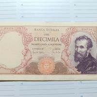 10000 lire Michelangelo buona conservazione 