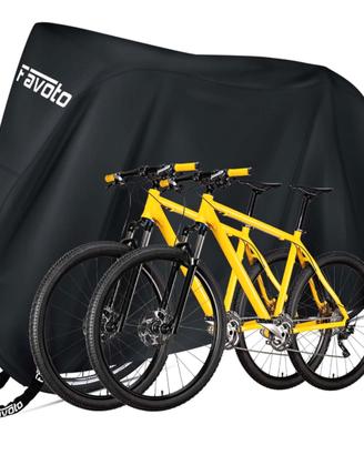 Telo Copri 2 Biciclette Esterno Impermeabile Foro