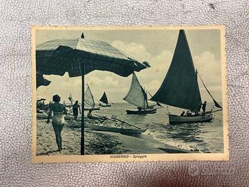 Lotto (D)  3 cartoline Viareggio Spiaggia