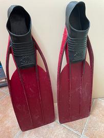 Pinne da apnea da sub e sottomuta e maschera