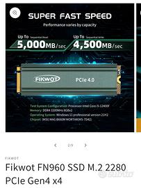 fikwot fn960 M2 2280 gen 4 4tb 