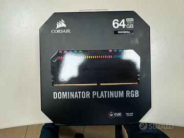 Corsair Dominator Platinum RGB 64GB 3600MHz –nuove