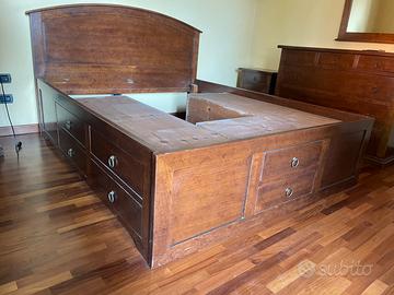 Camera da letto completa Caramel in legno scuro