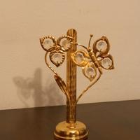 Portafiori soprammobile vasetto dorato oro