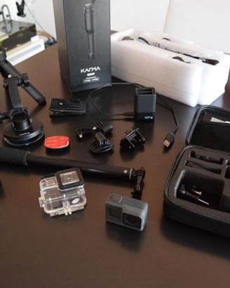 GoPro Hero 5 black + accessori e Karma Grip