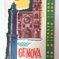 Cartina da collezione 1962 Genova