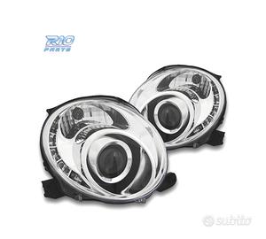 FARI FIAT 500 07-15 LUCE DIURNA TFL FONDO CROMATO