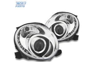 FARI FIAT 500 07-15 LUCE DIURNA TFL FONDO CROMATO