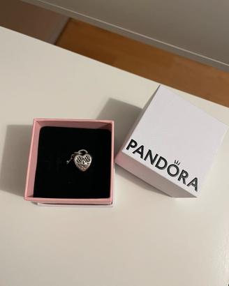 Charm Cuore Lucchetto Chiave Pandora Originale