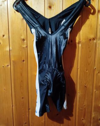 Tuta Ciclismo Unisex Bianco Nero Nuova Bici