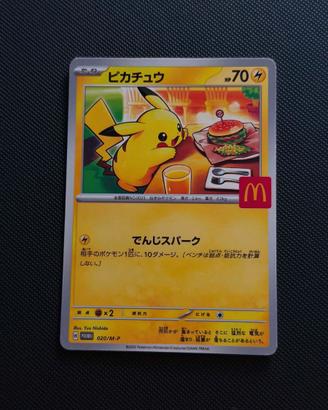 carta pokemon pikachu mcdonald promo jappo