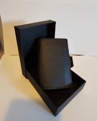 Portafoglio Uomo Nero Nuovo 