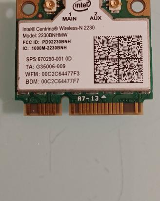 Scheda wifi + bluetooth 
