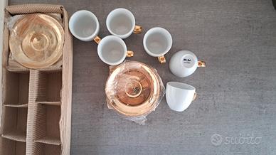 Servizio Tazze Caffé  x 6 finitura oro Royal