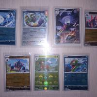 Lotto di 7 Carte Pokemon Ita Full Art Master Ball