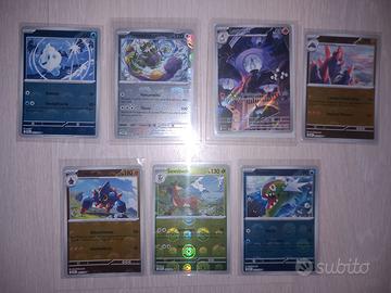 Lotto di 7 Carte Pokemon Ita Full Art Master Ball