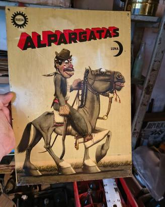 Targa Vintage Alpargatas Luna Molina Campos 40x28