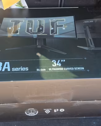 asus tuf gaming 34" curved in garanzia 
