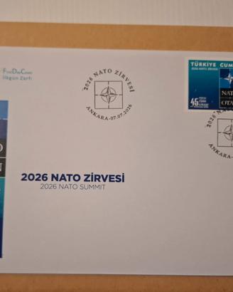 Busta FDC G8 Nato 2026 Turchia Turkiye
