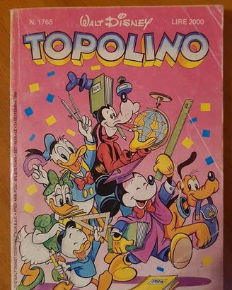 Topolino libretto Disney n.1765 24 Settembre 1989
