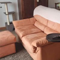 Divano con pouf 2 posti