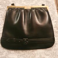 Borsa donna in.pelle nera anni 50/60