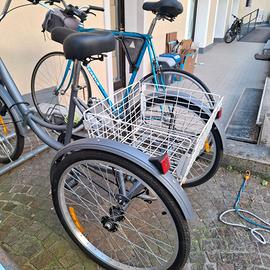 Bicicletta a tre ruote.