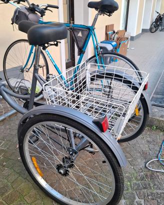Bicicletta a tre ruote.