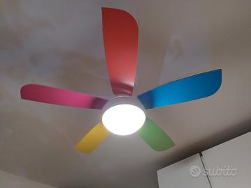 ventilatore a muro con luce Leroy Merlin 