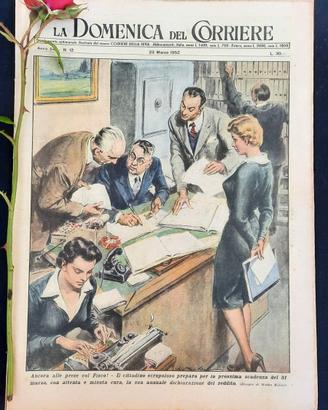 La Domenica del Corriere 23 marzo 1952 J. Russell