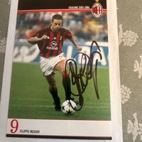 Foto  autografata di Filippo Inzaghi