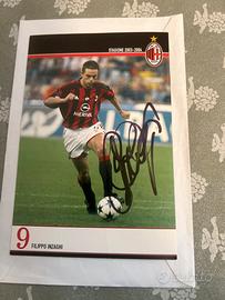 Foto  autografata di Filippo Inzaghi