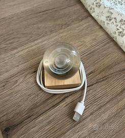 Sfera di vetro luminosa d'appoggio 