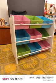 scaffale organizer portaoggetti per cameretta - 15