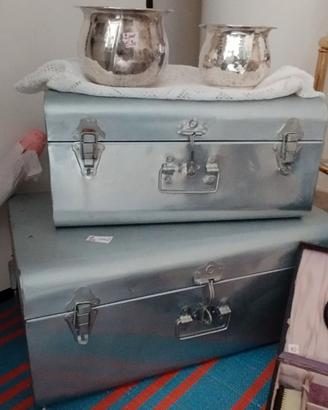 2 Bauli vintage in aluminium