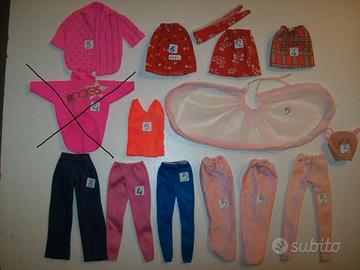 Abiti non completi di Barbie anni 70-80
