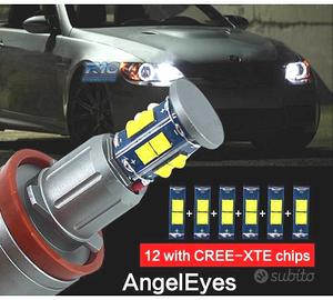 KIT LAMPADE OCCHI ANGEL LED 120W BMW E90 E92 X5 E7