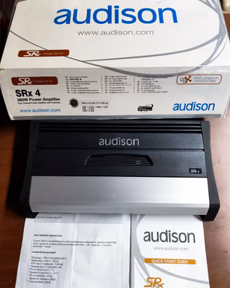 Audison SRx4 amplificatore 4 ch+ scatola e manuali