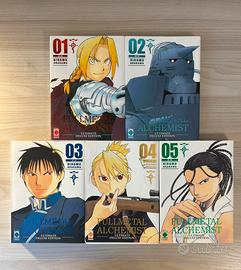 Manga di Fullmetal Alchemist vol 1,2,3,4,5