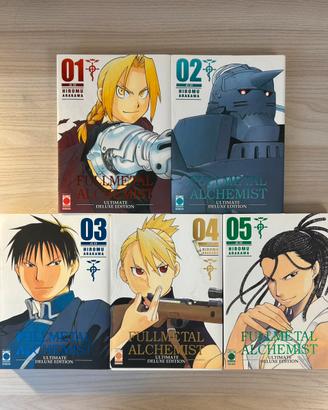 Manga di Fullmetal Alchemist vol 1,2,3,4,5